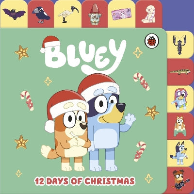 Bluey: 12 Days of Christmas Tabbed Board Book-Books-Ladybird-Yes Bebe