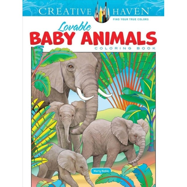 Creative Haven Lovable Baby Animals Coloring Book-Books-Dover Children's-Yes Bebe