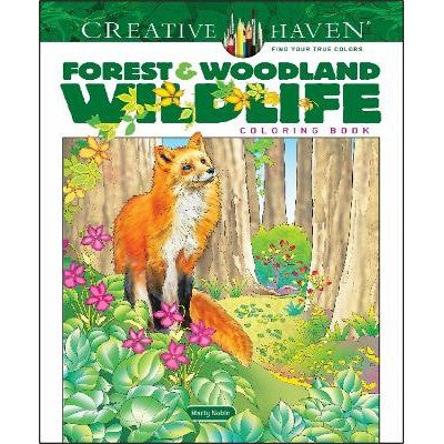 Creative Haven Forest & Woodland Wildlife Coloring Book-Books-Dover Publications Inc.-Yes Bebe