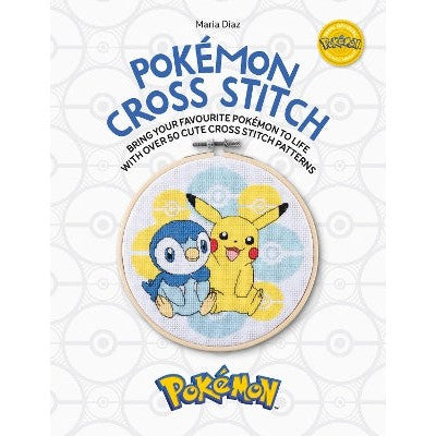 PokéMon Cross Stitch: Bring Your Favorite PokéMon to Life with Over 50 Cute Cross Stitch Patterns-Books-David & Charles-Yes Bebe