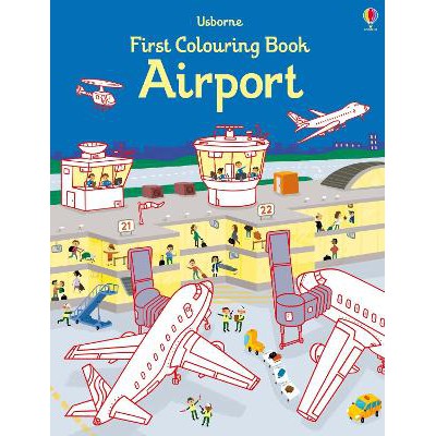 First Colouring Book Airport-Books-Usborne Publishing Ltd-Yes Bebe