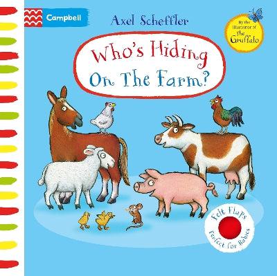 Who's Hiding On The Farm?: A Felt Flaps Book-Books-Campbell Books Ltd-Yes Bebe