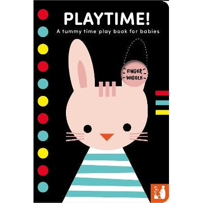 Playtime!: A high-contrast fold-out tummy time book with finger wiggle holes for babies-Books-Mama Makes Books-Yes Bebe
