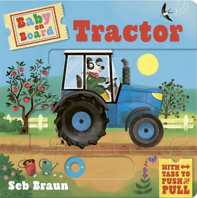 Baby on Board: Tractor: A Push, Pull, Slide Tab Book-Books-Templar Publishing-Yes Bebe