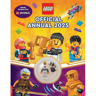 LEGO® Books: Official Annual 2025 (with racing driver minifigure and trophy)