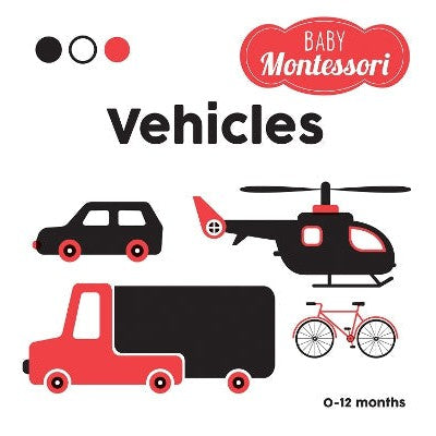 Vehicles: Baby Montessori-Books-White Star-Yes Bebe