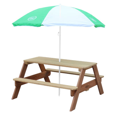 Children Picnic Table Nick with Umbrella Brown-AXI-Yes Bebe