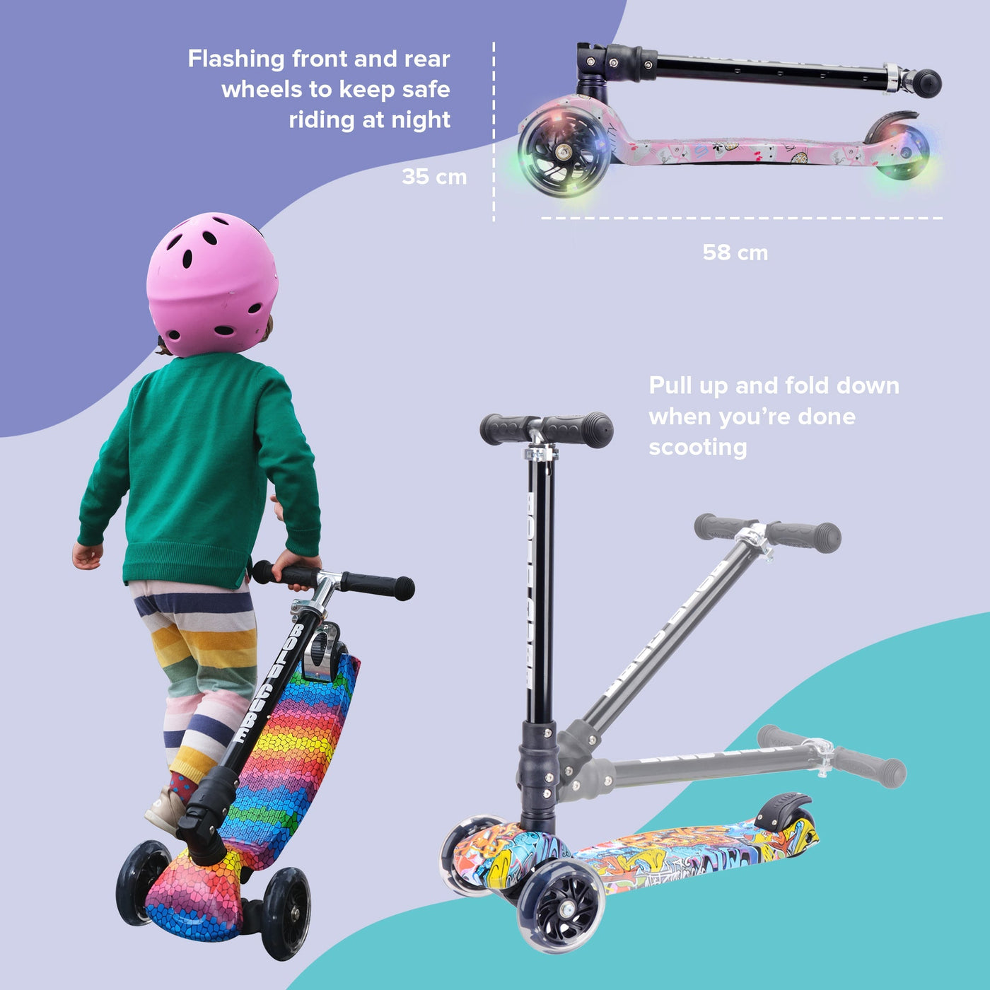 Astro Dream - Big 3 Wheel Scooter-Scooters-BOLDCUBE Scooters-Yes Bebe