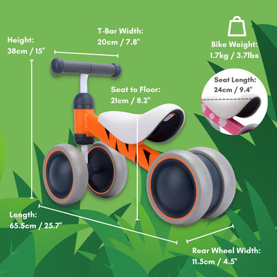 Benny Tiger - Baby Balance Bike-Ride On Toys-BOLDCUBE Scooters-Yes Bebe