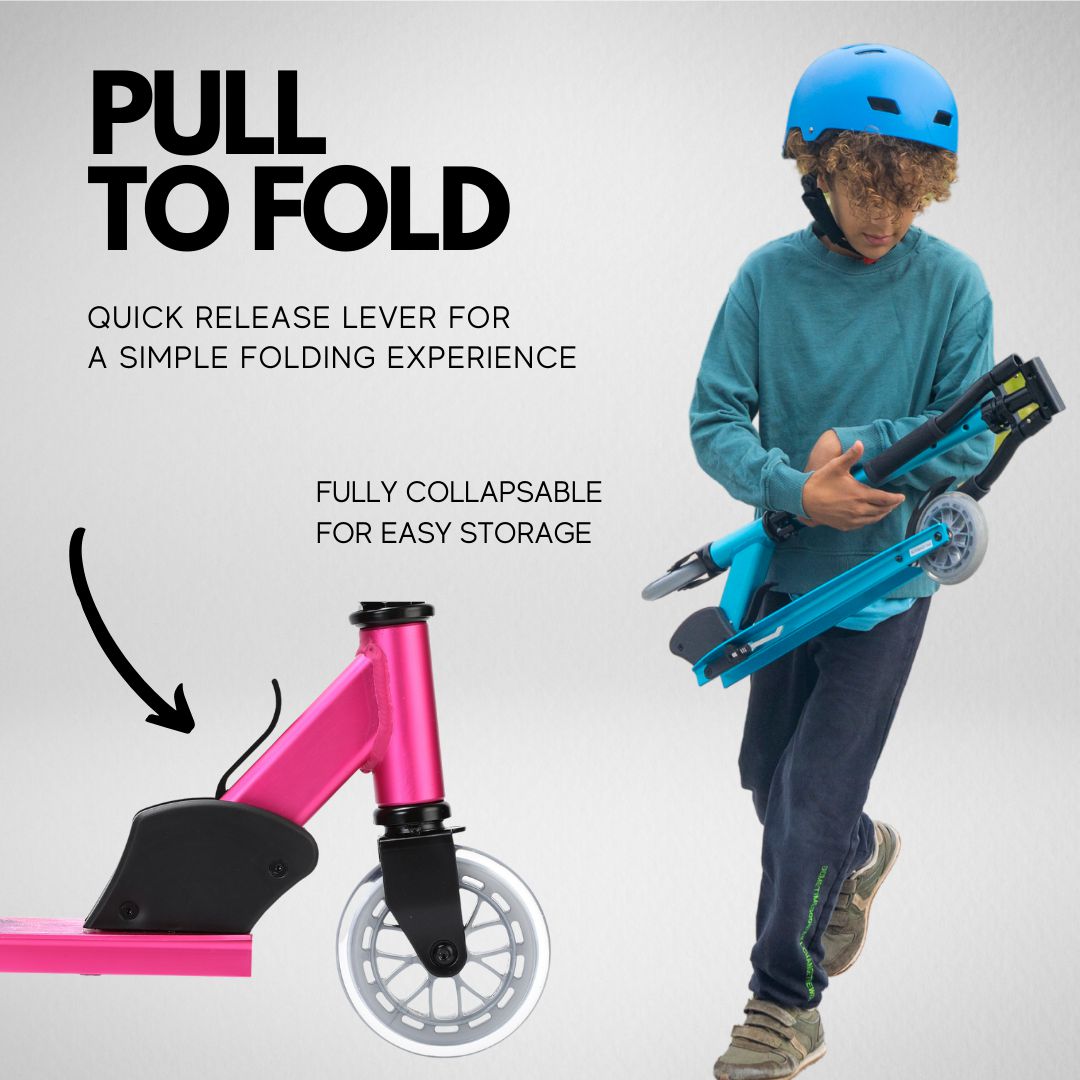 Black - Deluxe 2 Wheel Scooter-Scooters-BOLDCUBE Scooters-Yes Bebe