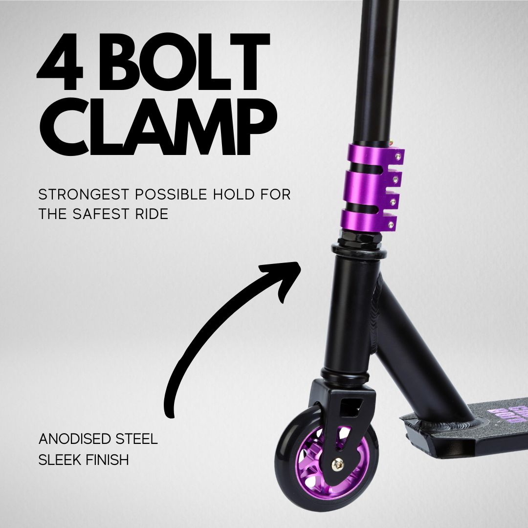 Black - Deluxe Stunt Scooter-Scooters-BOLDCUBE Scooters-Yes Bebe