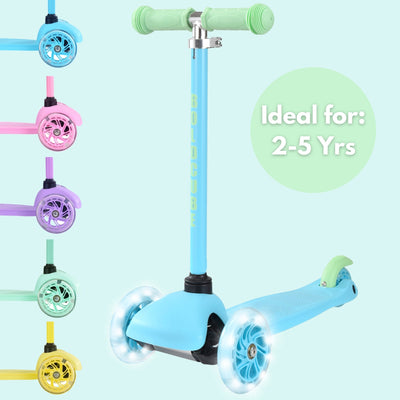 Blue & Green - Teeny 3 Wheel Scooter-Scooters-BOLDCUBE Scooters-Yes Bebe