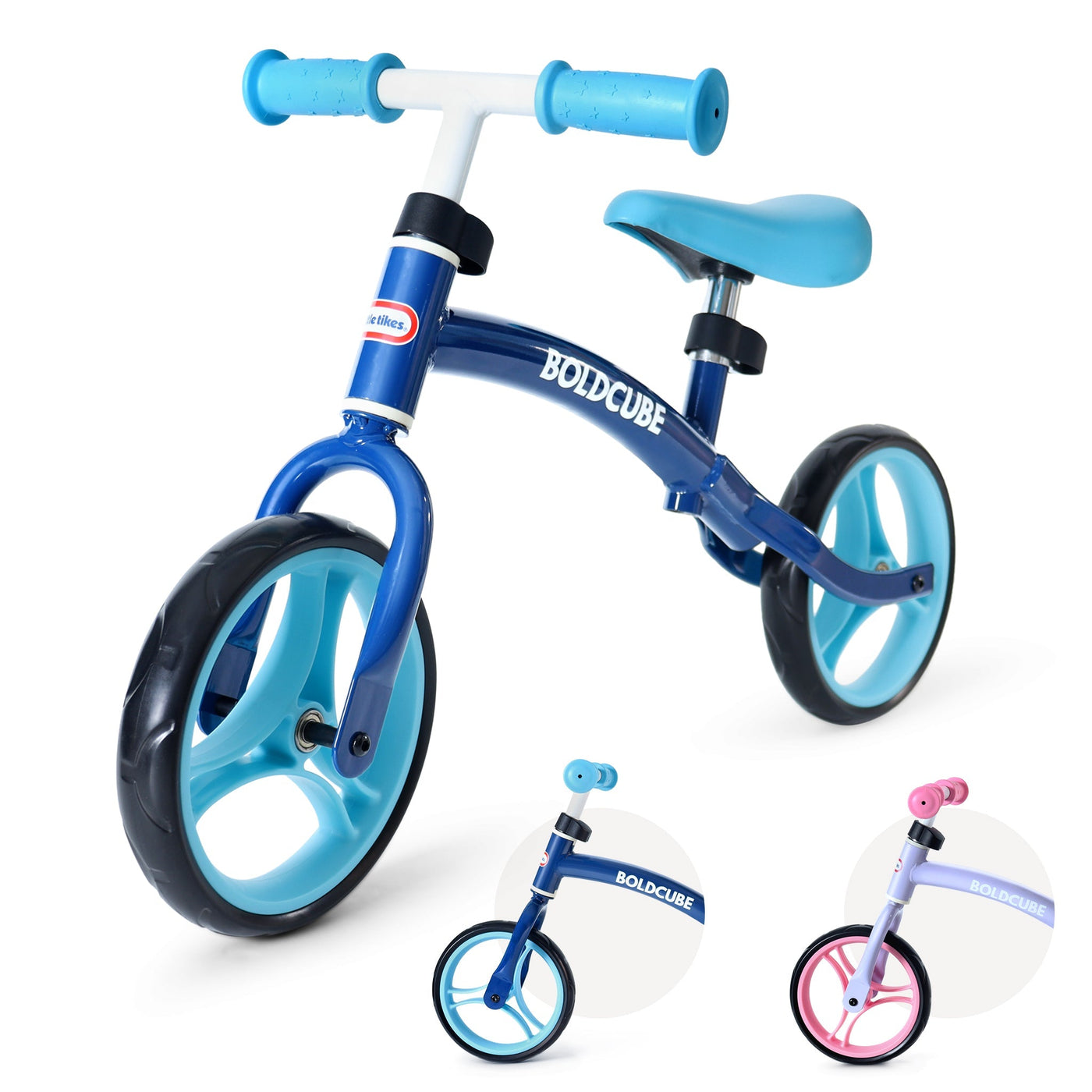 Boldcube X Little Tikes Kids Balance Bike-Balance Bikes-BOLDCUBE Scooters-Blue-Yes Bebe