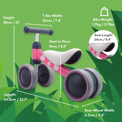 Bonnie Bunny - Baby Balance Bike-Ride On Toys-BOLDCUBE Scooters-Yes Bebe