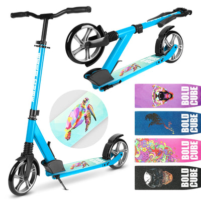 Cyan - Big 2 Wheel Scooter-Scooters-BOLDCUBE Scooters-Yes Bebe