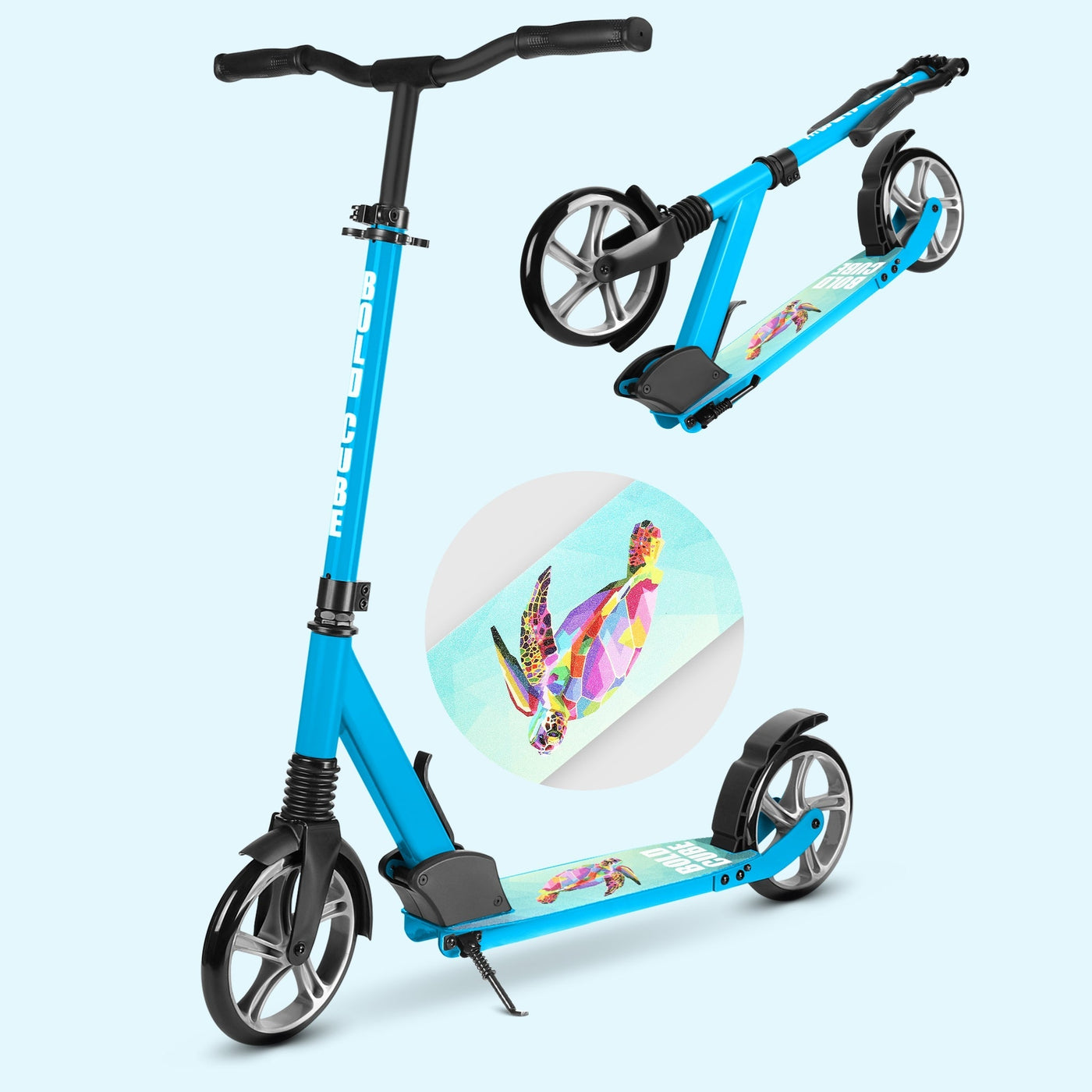 Cyan - Big 2 Wheel Scooter-Scooters-BOLDCUBE Scooters-Yes Bebe