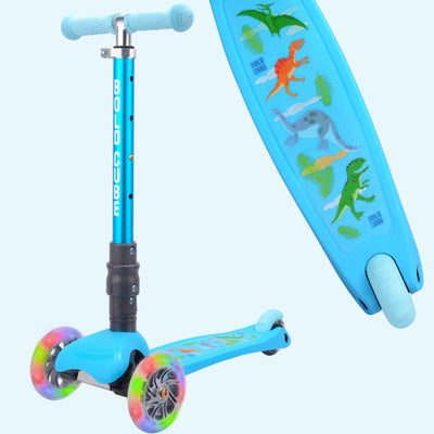 Dinosaur - Teeny Fold 3 Wheel Scooter-Scooters-BOLDCUBE Scooters-Yes Bebe