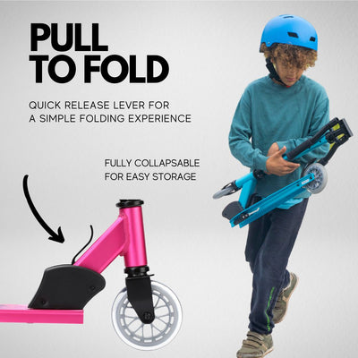 Fuchsia - Deluxe 2 Wheel Scooter-Scooters-BOLDCUBE Scooters-Yes Bebe