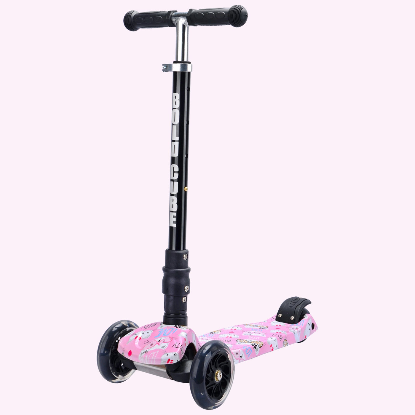 Kitty Love - Big 3 Wheel Scooter-Scooters-BOLDCUBE Scooters-Yes Bebe