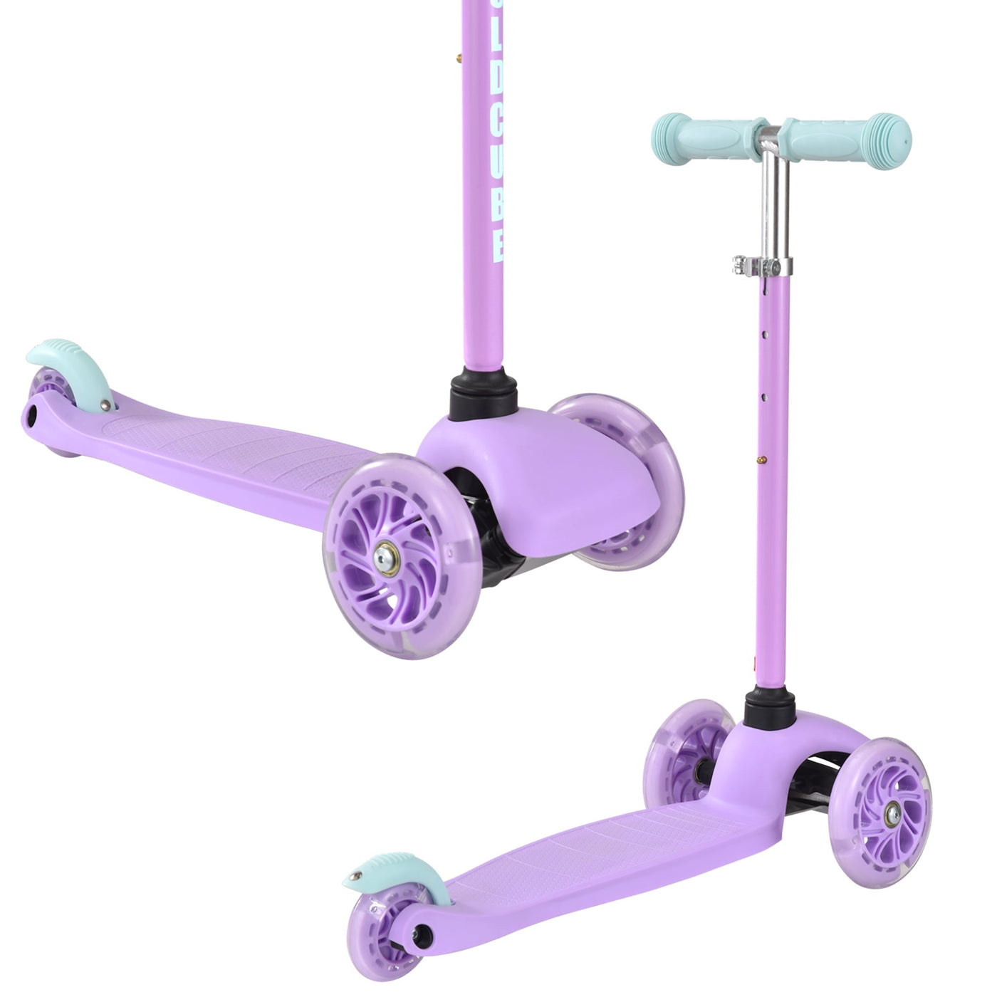 Lilac - Teeny 3 Wheel Scooter-Scooters-BOLDCUBE Scooters-Yes Bebe