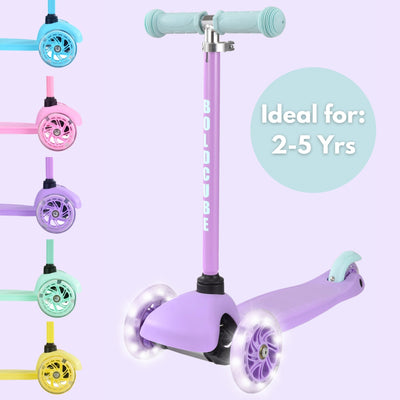 Lilac - Teeny 3 Wheel Scooter-Scooters-BOLDCUBE Scooters-Yes Bebe