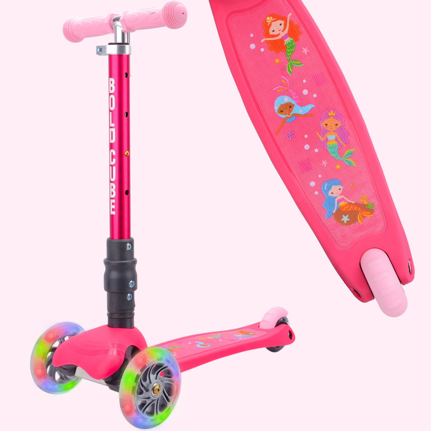 Mermaid - Teeny Fold 3 Wheel Scooter-Scooters-BOLDCUBE Scooters-Yes Bebe