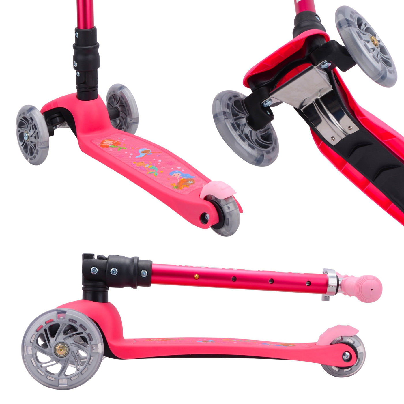 Mermaid - Teeny Fold 3 Wheel Scooter-Scooters-BOLDCUBE Scooters-Yes Bebe