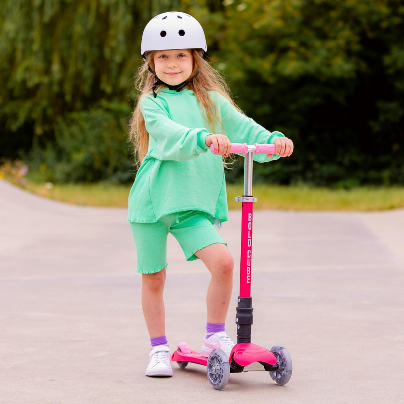 Mermaid - Teeny Fold 3 Wheel Scooter-Scooters-BOLDCUBE Scooters-Yes Bebe