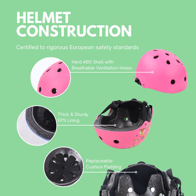 Monster Party Black - Kids Helmet-Scooter Accessories-BOLDCUBE Scooters-Small (S)-Yes Bebe