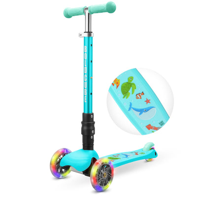 Ocean - Teeny Fold 3 Wheel Scooter-Scooters-BOLDCUBE Scooters-Yes Bebe