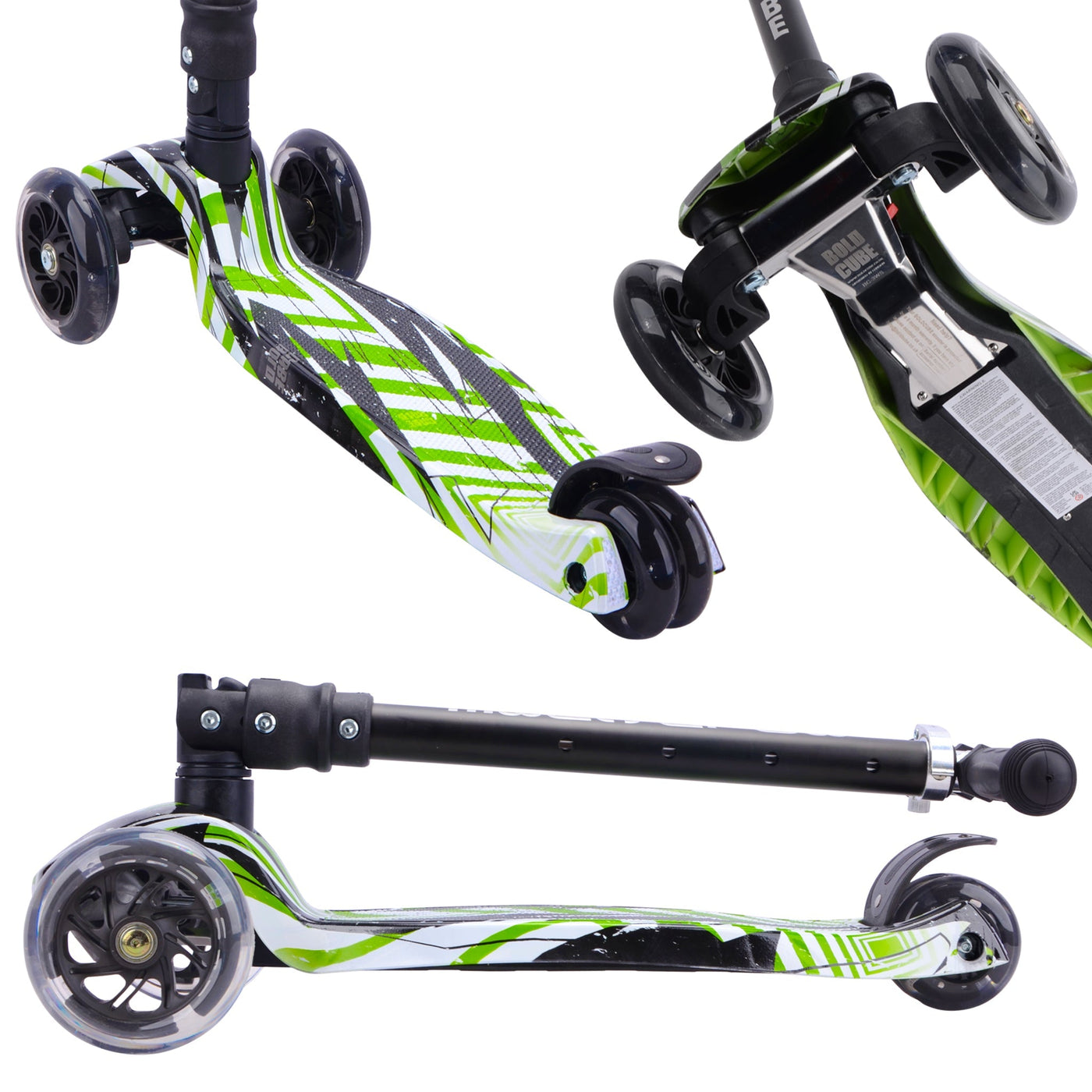 Swift Green - Big 3 Wheel Scooter-Scooters-BOLDCUBE Scooters-Yes Bebe