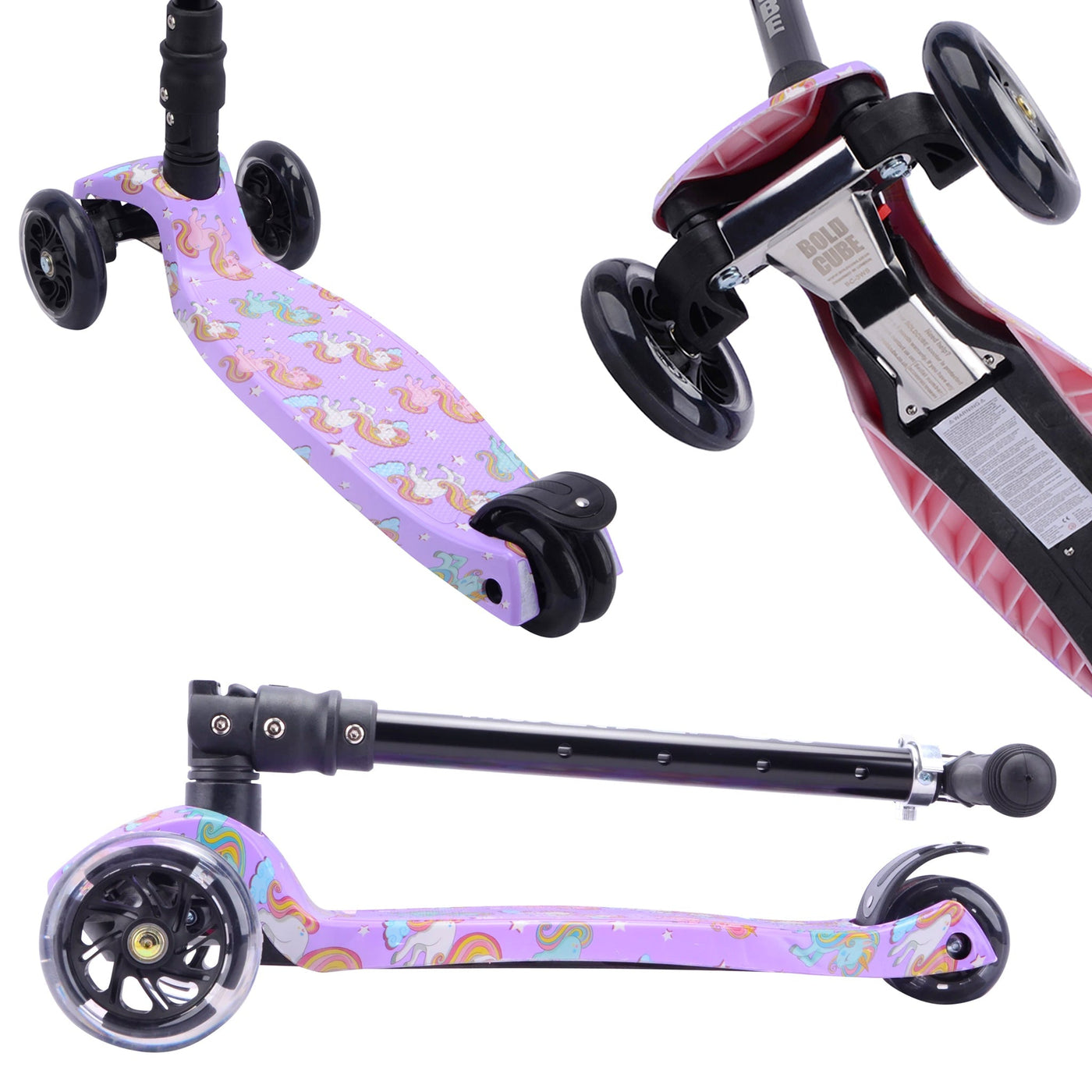 Unicorn Land - Big 3 Wheel Scooter-Scooters-BOLDCUBE Scooters-Yes Bebe