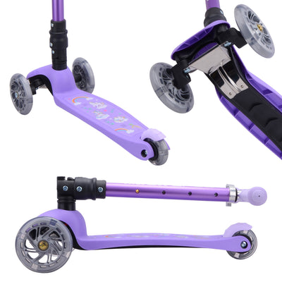 Unicorn - Teeny Fold 3 Wheel Scooter-Scooters-BOLDCUBE Scooters-Yes Bebe