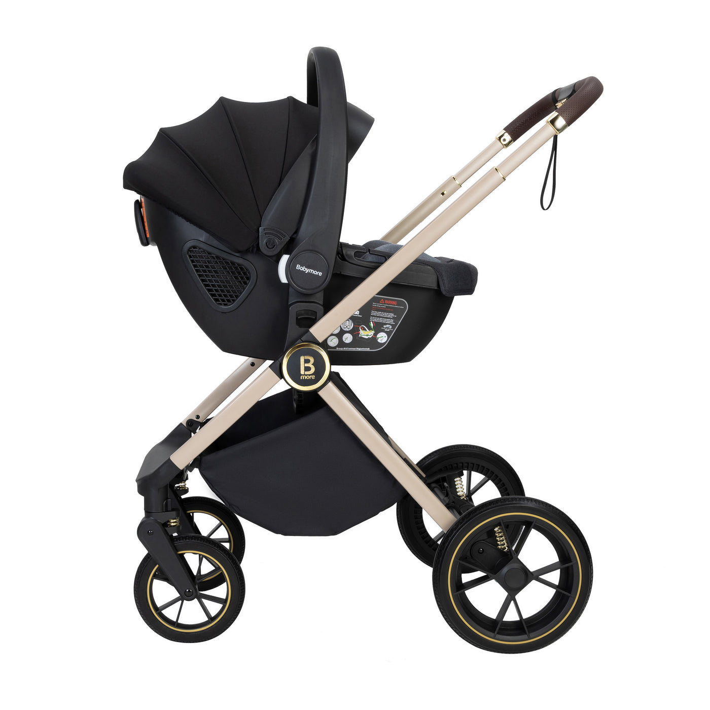 Babymore Kai Travel System Coco with Base-Pushchairs & Prams-Babymore-Forest Grey-Yes Bebe