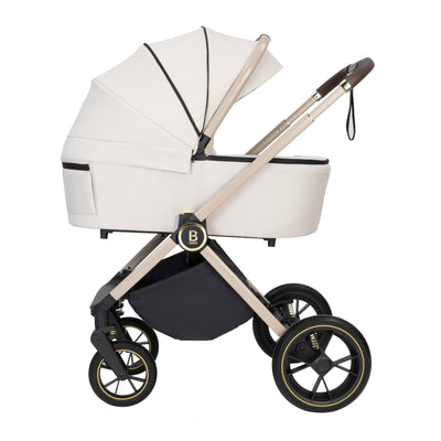 Babymore Kai Travel System Coco with Base-Pushchairs & Prams-Babymore-Sandstone-Yes Bebe