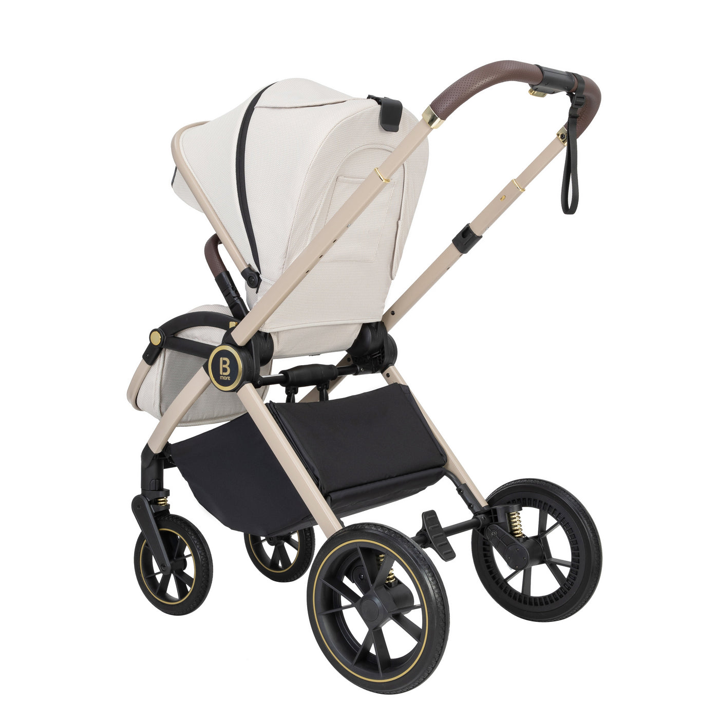 Kai Travel System Pecan with Base-Travel System-Babymore-Sandstone-Yes Bebe