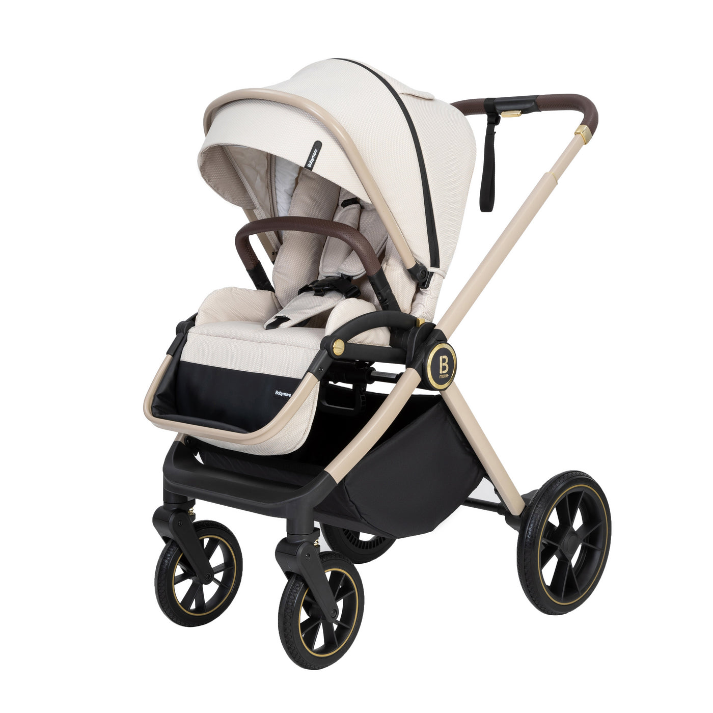 Kai Travel System Pecan with Base-Travel System-Babymore-Sandstone-Yes Bebe