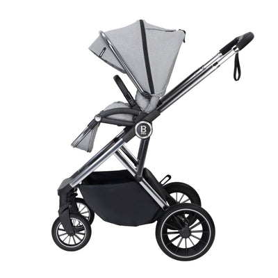 Chia Pram Pushchair-Pushchairs & Prams-Babymore-Pearl Grey-Yes Bebe