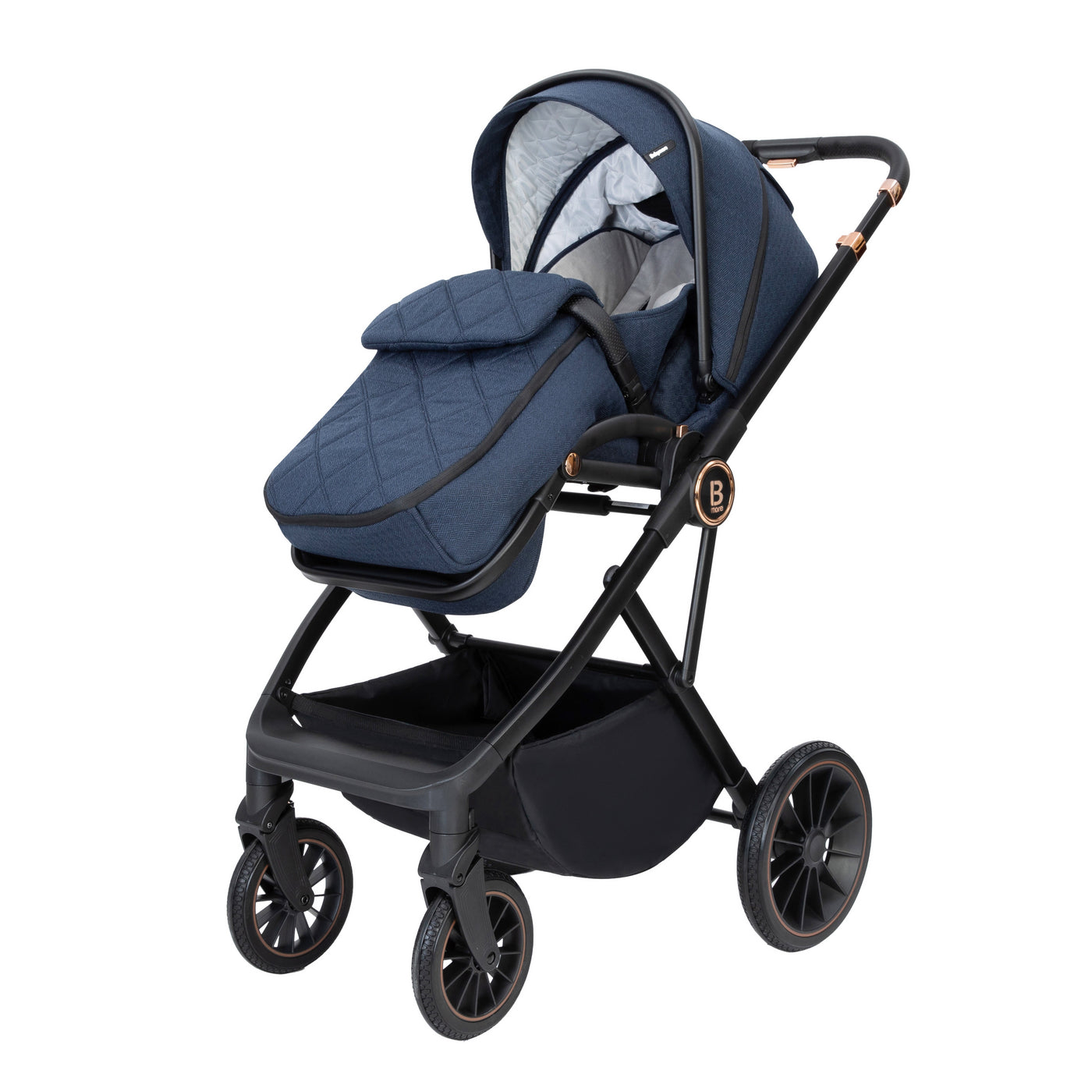 Chia Pram Pushchair-Pushchairs & Prams-Babymore-Midnight Blue-Yes Bebe