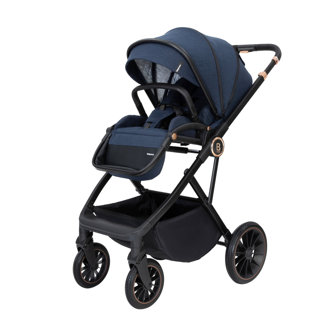 Chia Pram Pushchair-Pushchairs & Prams-Babymore-Midnight Blue-Yes Bebe