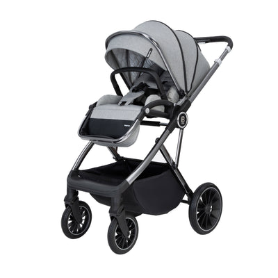 Chia Pram Pushchair-Pushchairs & Prams-Babymore-Pearl Grey-Yes Bebe