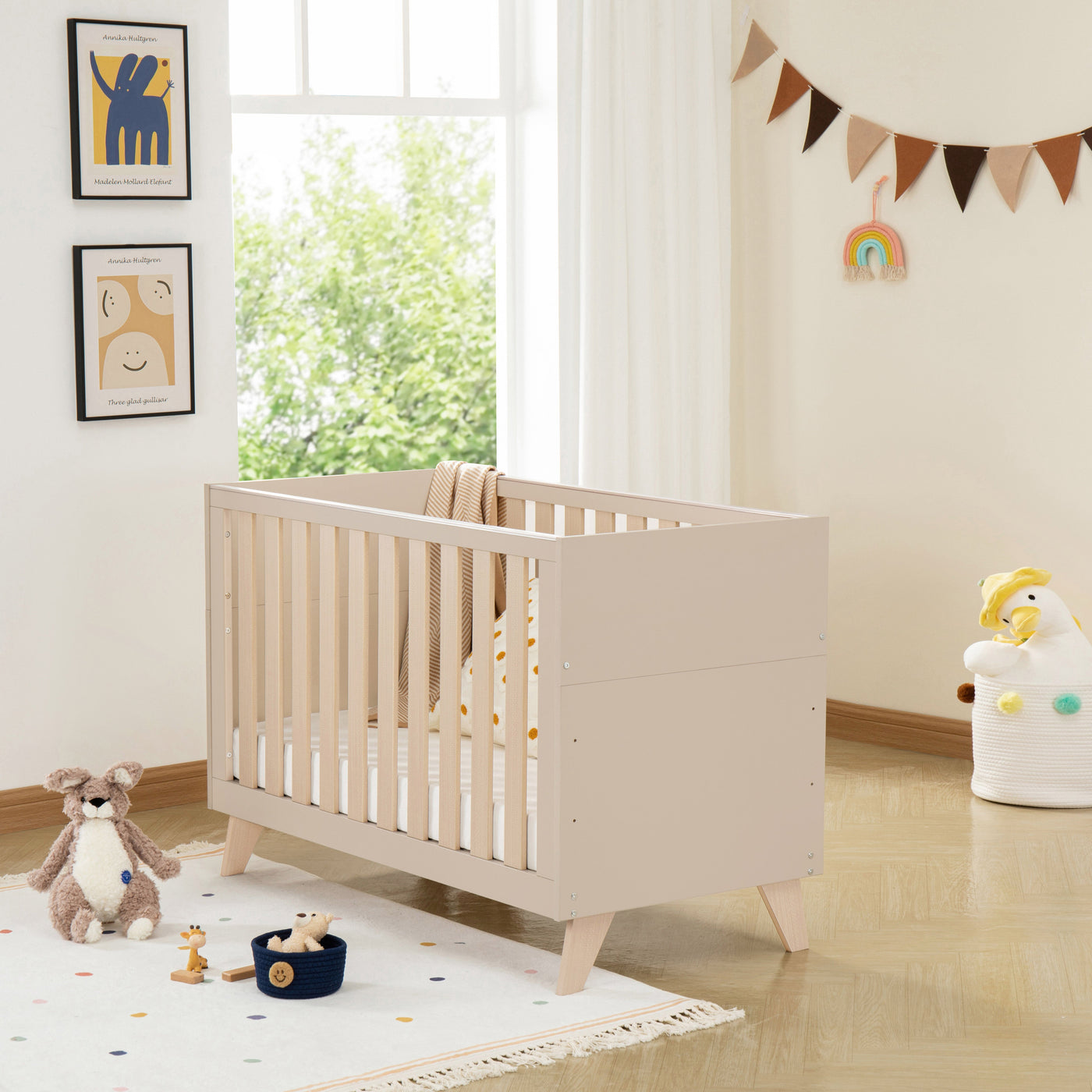 Dante Mini Cot Bed-Cots & Cot Beds-Babymore-Yes Bebe