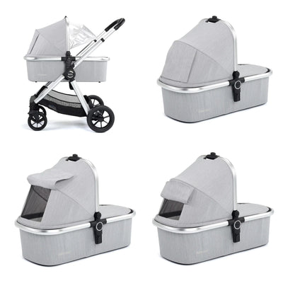 Memore V2 Pram Pushchair 11 Piece – Silver-Pushchair-Babymore-Yes Bebe