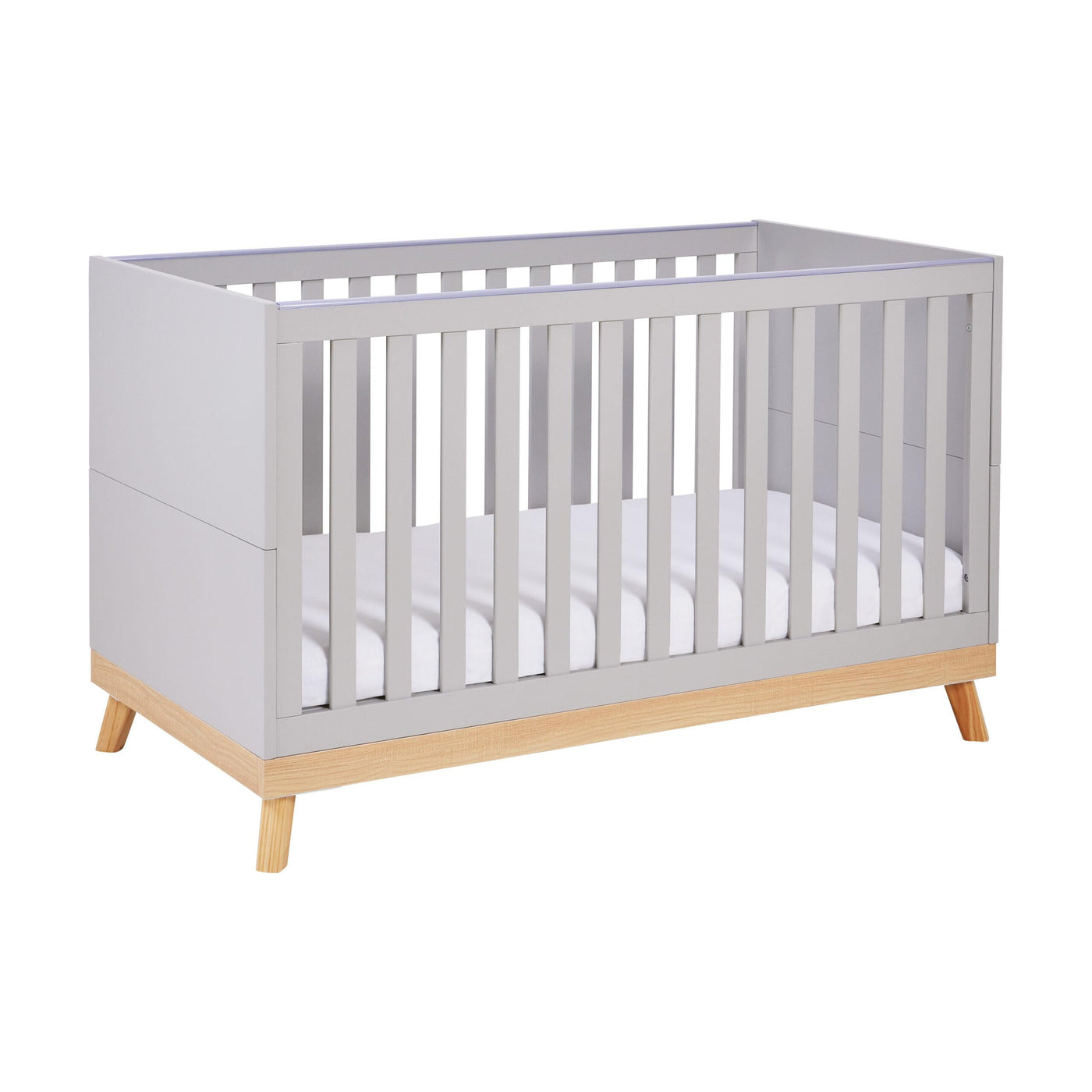 Mona Cot Bed-Cots & Cot Beds-Babymore-Grey-Yes Bebe