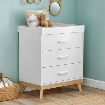 Mona Nursery Chest Changer - White-Baby & Toddler Furniture-Babymore-Yes Bebe