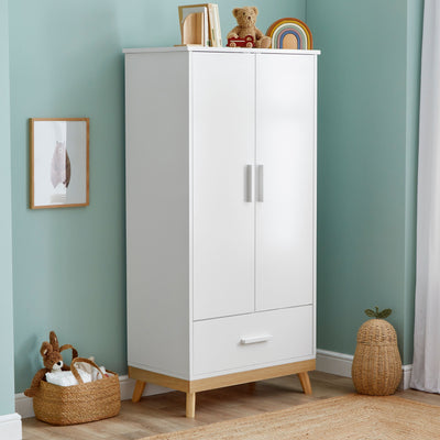 Mona Nursery Wardrobe - White-Baby & Toddler Furniture-Babymore-Yes Bebe