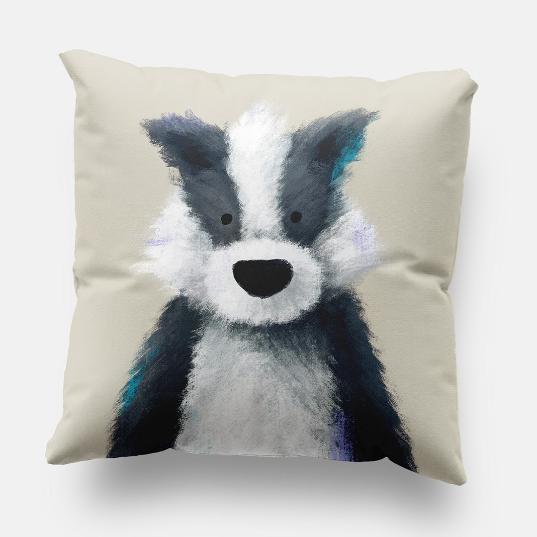 Woodland Badger Nursery Cushion Cover