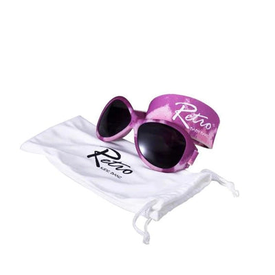Retro Baby Banz Wrap Around Sunglasses 0-2 years-Sunglasses-Banz-Pink Diva-Yes Bebe