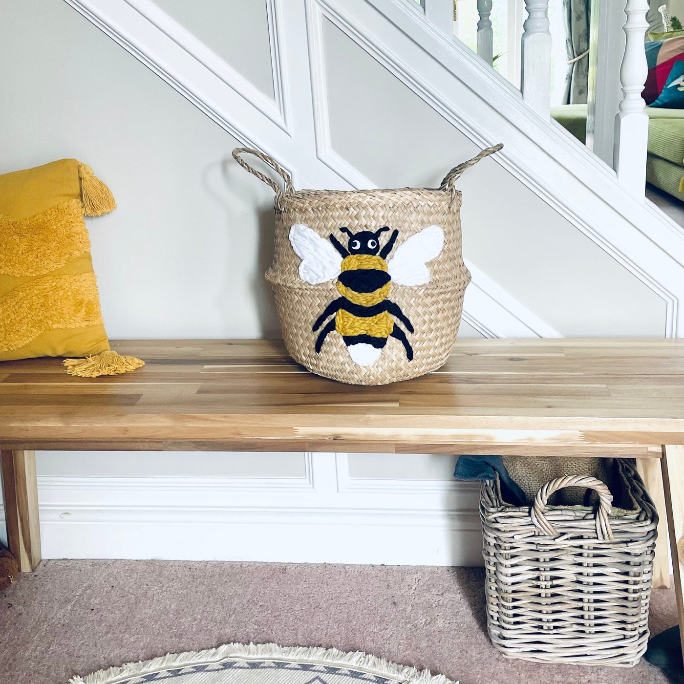 Bumble Bee Basket - Medium-Basket-Bellybambino-Yes Bebe