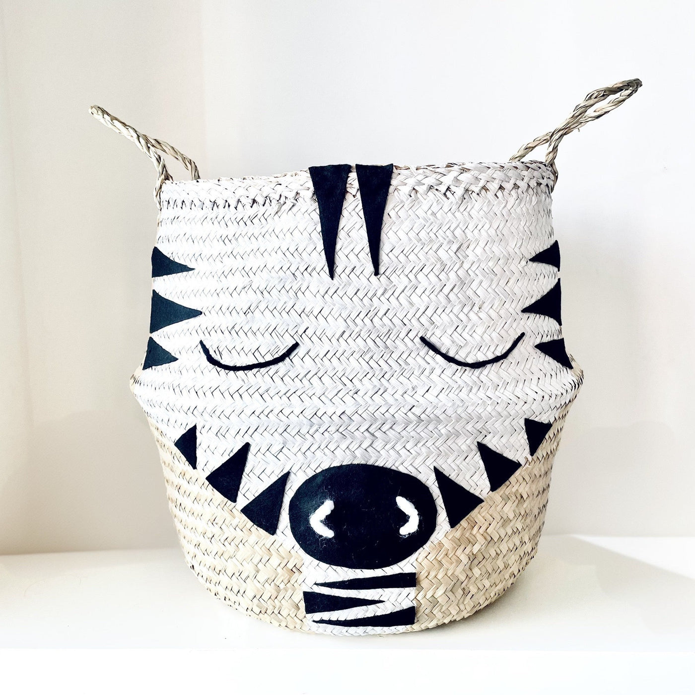 Zebra Basket - Extra Large-Basket-Bellybambino-Yes Bebe